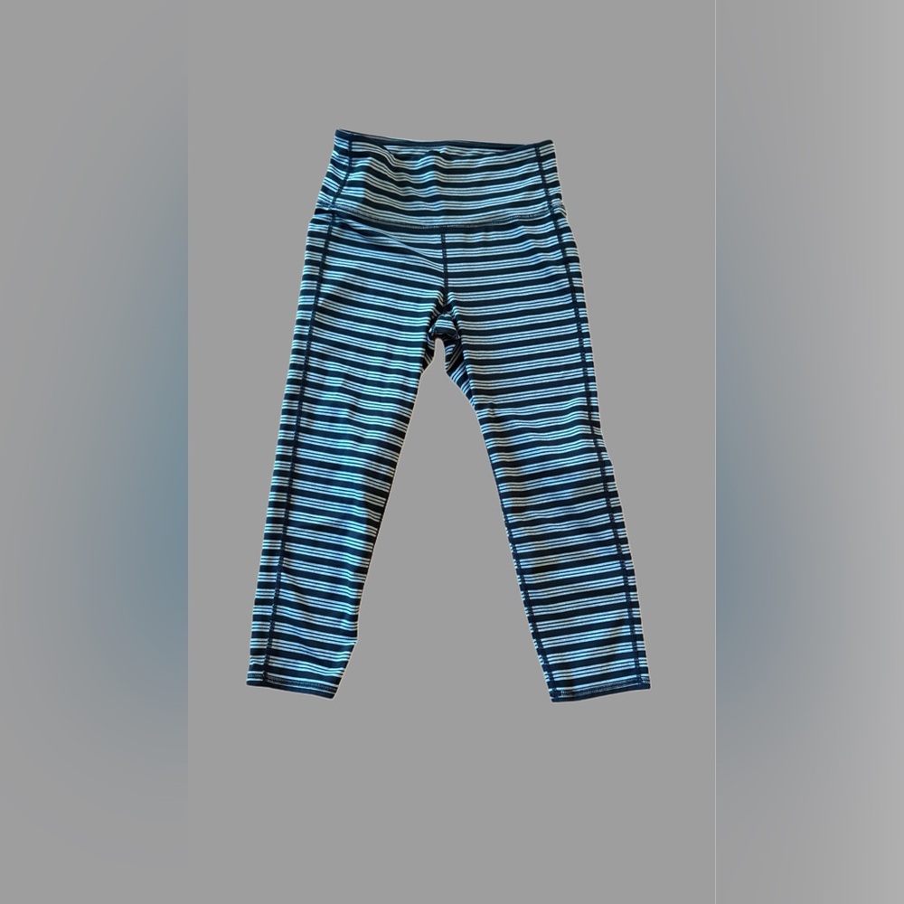 Athleta striped workout leggings‎ Sz Small